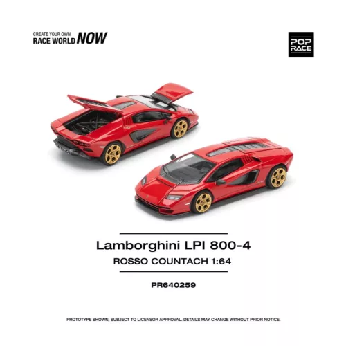 PR640259 LAMBORGHINI COUNTACH LPI 800-4 ROSSO RED